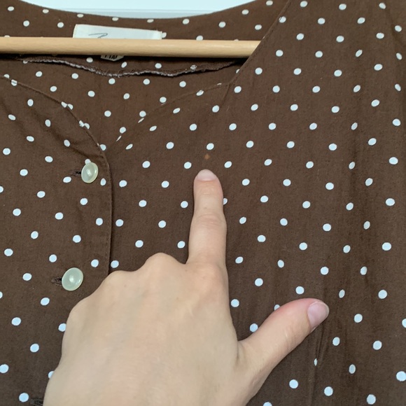 Vintage Cotton Polka Dot Dress - Picture 5 of 9